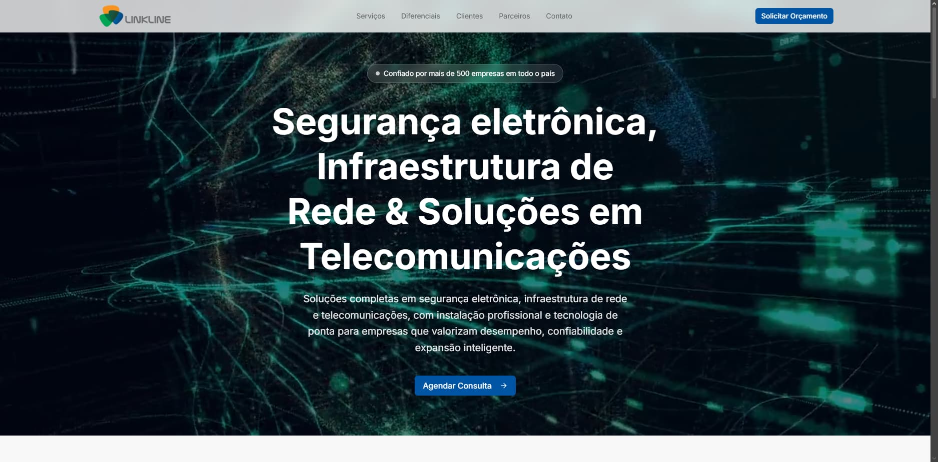 Prévia do site Link&Line